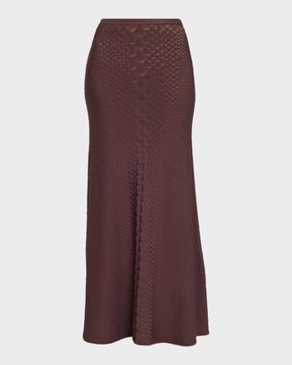 Adam Lippes Sarita Viscose Knit Maxi Skirt