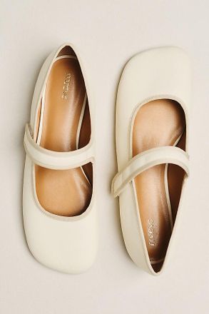Maeve Square-Toe Mary Jane Flats