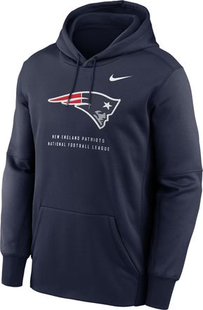 Nike Mens New England Patriots Nike Therma NFL Pullover Hoodie in Blue | NKAQ41S8K-R7Q