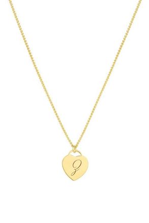 Set & Stones Alice Initial Heart Necklace in Gold /Z at Nordstrom