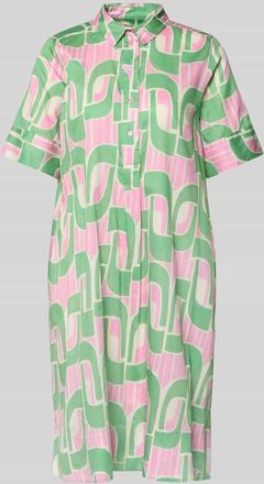 Milano Milano Italy Knielanges Hemdblusenkleid mit kurzer Knopfleiste in Gruen, Gr&ouml;&szlig;e 36