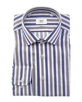 Eterna Twill Slim Fit Kent Shirt
