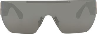 Philipp Plein 99mm Oversize Shield Sunglasses in Palladium Palladium Silver at Nordstrom Rack