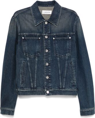 Lanvin Blue Veste Classique Refined Denim Jacket
