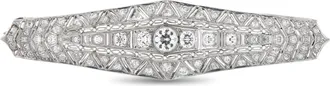 Luxury Bazaar Antique Platinum 2.0ct Diamond Brooch MF06-062526