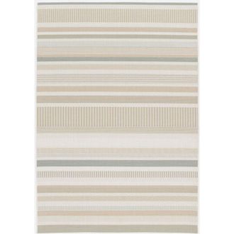 Sweeek Sweeek - Alfombra Interior/exterior Vintage Motivo Lineal, Gary, 170x120x0.2 Cm