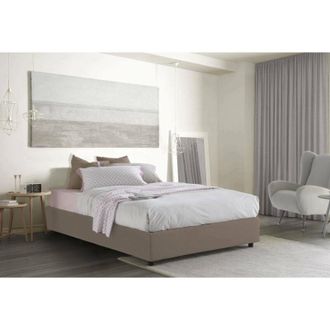 Talamo Italia Talamo Italia - Letto matrimoniale Alaska, Letto contenitore con rivestimento in tessuto, 100% Made in Italy, Apertura frontale, adatto per materasso