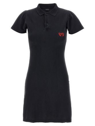 Balenciaga Black Cotton Short Womens Dress