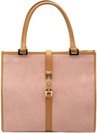 Gucci Pre-owned Jackie Handbag - Dames - Vintage Handtas - Roze - ONE Size - Leer - Vintage