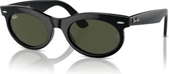 Ray-Ban Ovale Wayfarer Zonnebril - unisex - Zonnebrillen - Zwart - 53 MM - Accessoires