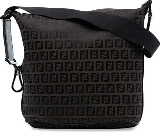 Fendi Tweedekans Zucchino Canvas Schoudertas