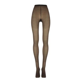 Wolford 3D Geometrische Panty - Dames - Pantys - Bruin - XS - Wol - Ondergoed