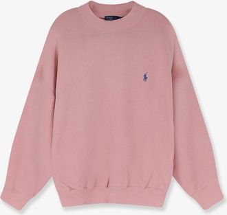 Ralph Lauren Felpa in misto cotone con logo ricamato frontale - POLO RALPH LAUREN - gender_Woman