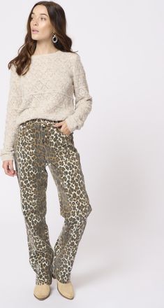 Cream Jeans Regular fit leopard