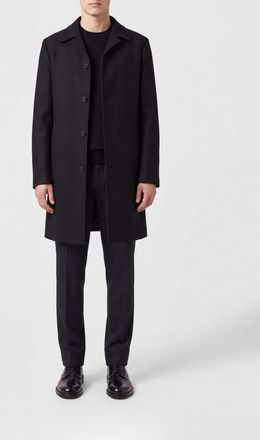 Jil Sander Cappotto in lana vergine e seta