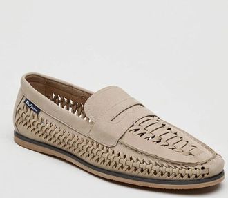 Ben Sherman Mens Ben Sherman Miami Mens Stone Loafers - Grey - Size: 12