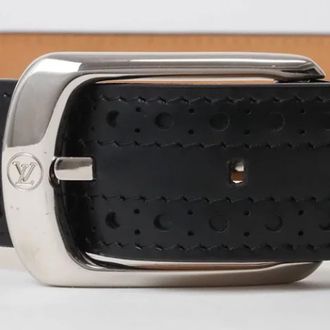 Louis Vuitton Pre-owned Belts, male, Black, Size: ONE SIZE Pre-owned Vintage Belt