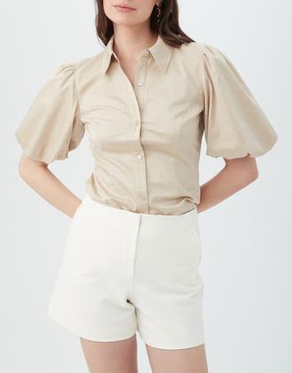 Trina Turk Kari Top in Chai at Nordstrom, Size X-Small