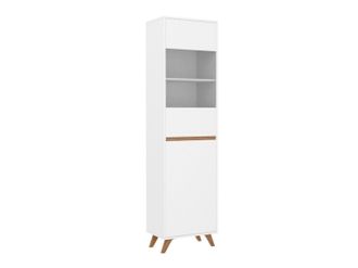 Mirjan24 Mobilier1 - Estanter&iacute;a Mavenoa 106, Cerrable, Con Puertas, Vidrio Templado, Aglomerado Laminado, N&uacute;mero De Puertas: 0, N&uacute;mero De Cajones: 0, 197x50x35