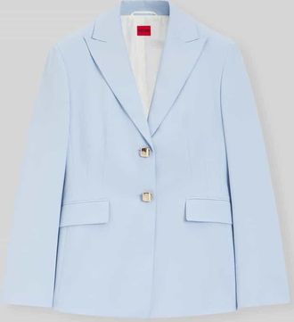 HUGO BOSS Regular Fit Blazer mit Zierkn&ouml;pfe Modell ASMALLA in Hellblau, Gr&ouml;&szlig;e 32