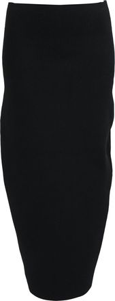 Victoria Beckham Body High-Rise Knit Midi Skirt in Black Viscose