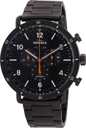 Shinola Canfield Chronograph Quartz Black Dial Mens Watch S0120224031