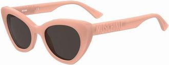 Moschino Sunglasses Cat Eye Full Rim, Orange Frame And Grey Lens Mos147/s0L7Qir