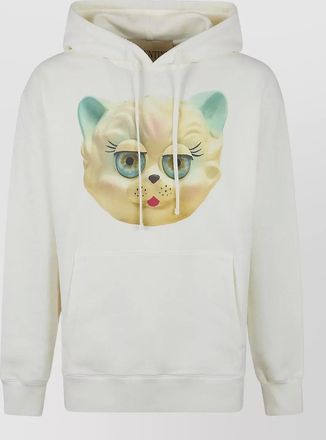 Valentino Garavani hooded cotton sweatshirt le chat dela maison