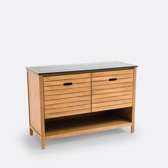 La Redoute Interieurs Meubel voor wastafel Saturne, acacia, L120 cm