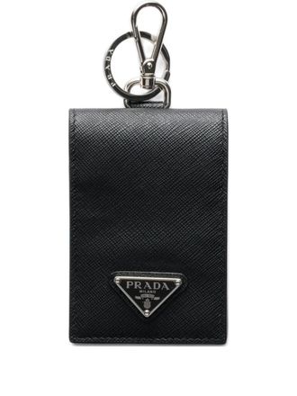 Prada Portacarte con logo - Nero