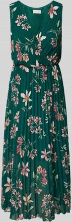 Apricot Midikleid in Wickel-Optik in Gruen, Größe XS