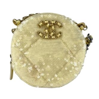 Chanel Pre-owned Mini Bags, female, Yellow, Size: ONE SIZE Pre-owned Vintage Mini Shoulder Bag