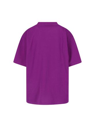 Balenciaga Womens T-Shirts And Polos Violet Cotton