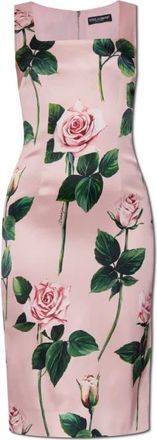 Dolce & Gabbana Dames, Jurken, Roze, Maat: S Zijde