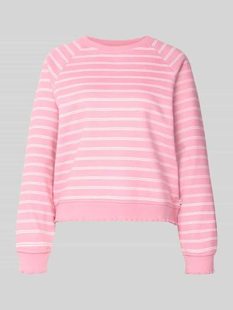 Tom Tailor Denim Regular Fit Sweatshirt aus Baumwoll-Mix in Pink, Gr&ouml;&szlig;e XS