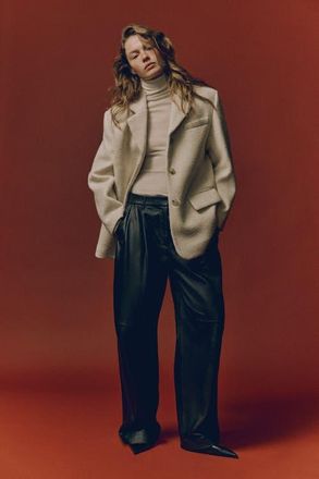 H&M Single-breasted Blazer in Light Beige at Nordstrom, Size Xx-Large