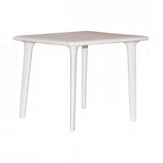 Resol Dessa Mesa Cuadrada Interior, Exterior 90x90 Blanco