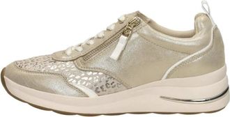 Tamaris Schoenen, Dames, Beige, 40 EU, Comfort Veterschoenen Laag