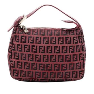 Fendi Pre-owned Mini Bags, female, Red, Size: ONE SIZE Pre-owned Mini Canvas Handbag