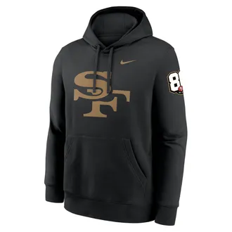Nike San Francisco 49ers 80th Anniversary Third Down Stop Club Nike Mens NFL Pullover Hoodie in Black | NKDK00A9B-FPV