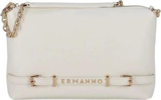 Ermanno Scervino Tassen, Dames, Wit, ONE Size, Witte Hobo Tas met Kettingriem