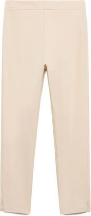 Mango Crop Skinny Pants in Ecru at Nordstrom Rack, Size 6