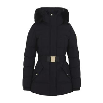 Moose Knuckles Gilded 3Q Down Jacket - Dames - Mantels - Zwart - Maat: XS Leer