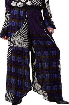 Mes Demoiselles... Wijde Broek Dames Donkerblauw - Dames - Wijde Broeken - Blauw - M - Broeken