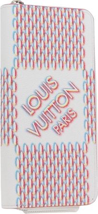 Louis Vuitton Zippy Wallet Vertical White Leather Wallet (Pre-Owned)