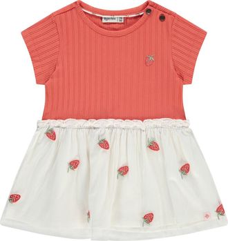 Babyface Multitextured Short Sleeve Dress in Grapefruit at Nordstrom, Size 24M