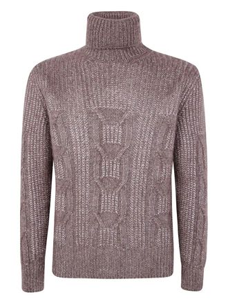 Ermenegildo Zegna Cashmere And Silk Ribbed Turtleneck