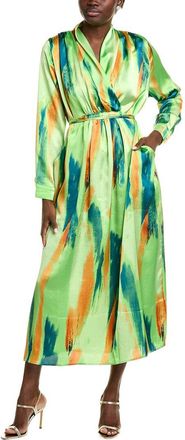 Gracia Satin Print Maxi Dress