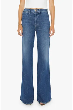 Mother Womens Pipeline Hustler Roller Sneaker Jeans In Catch My Drift