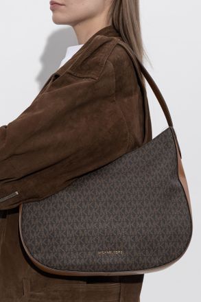 Michael Michael Kors Monogram Shoulder Bag, Womens, Brown